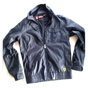 Ferrari Black Windbreaker Jacket